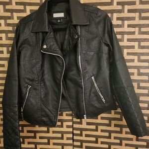 Leather Jacket  Indigo Saints Leather Biker Jacket